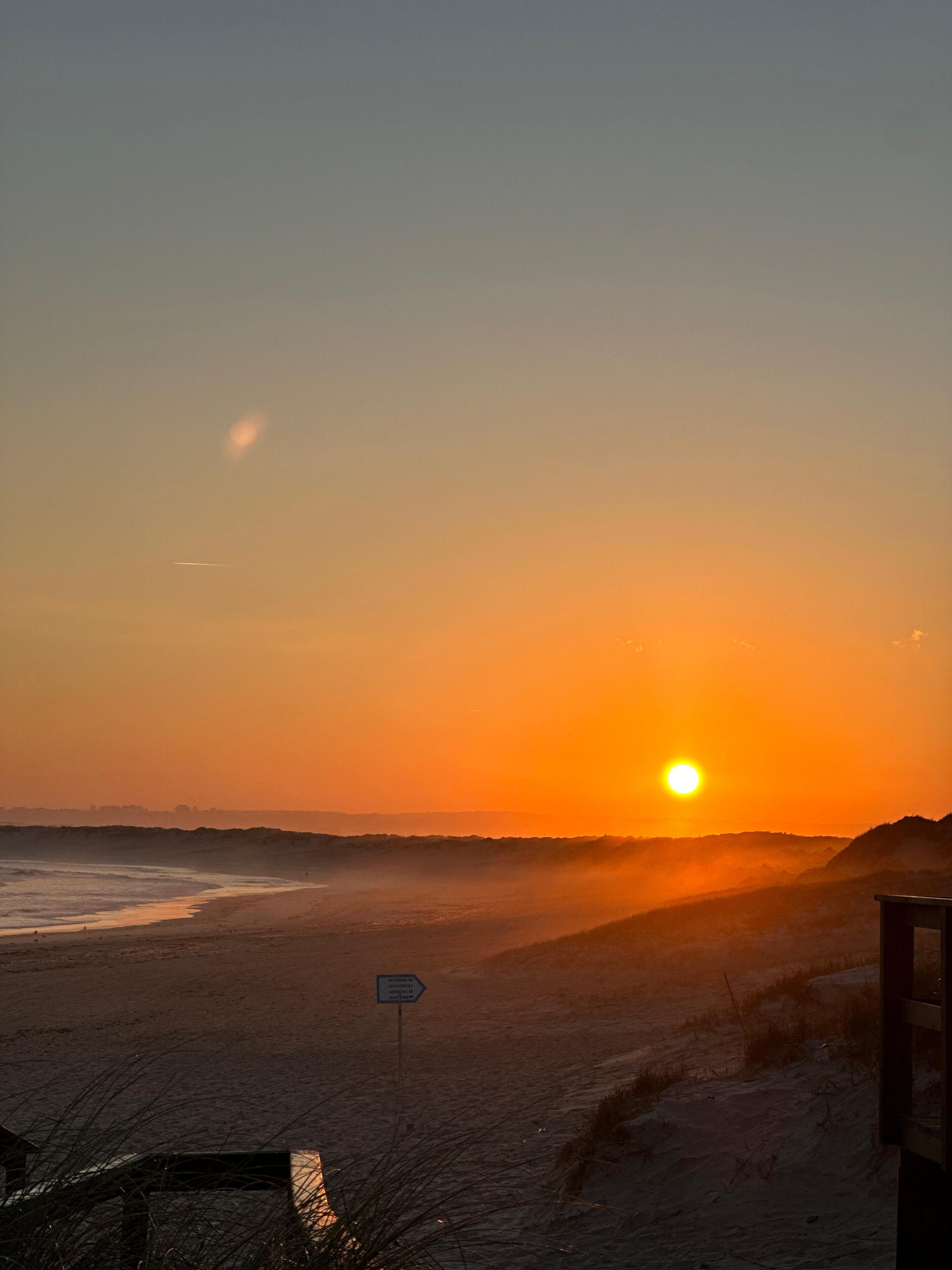 sunset baleal beach september
