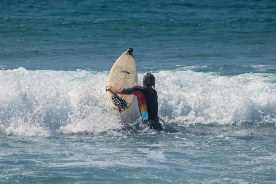 whitewater surfer